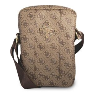 guess torba gutb8g4gfbr 8" brązowa /brown 4g big metal logo