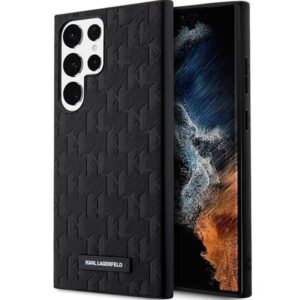 karl lagerfeld klhcs23lsaklhpk s23 ultra s918 hardcase czarny/black saffiano mono metal logo