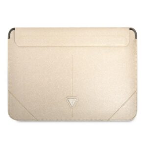 guess sleeve gucs16psatle 16" beżowy /beige saffiano triangle logo