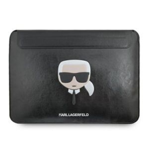 karl lagerfeld sleeve klcs16khbk 16" czarny/black ikonik karl`s head