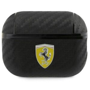 ferrari fesap2cabk airpods pro 2 cover czarny/black on track pu carbon