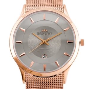 zegarek męski bisset bsde47 (zb051e) rose gold/gray