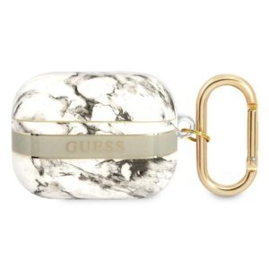 guess guaphchmag airpods pro cover szary/grey marble strap collection