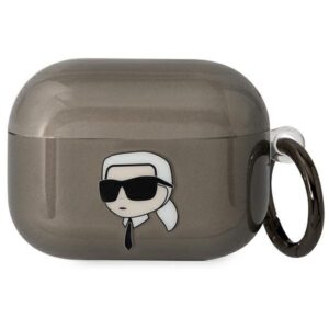 karl lagerfeld klaphniktck airpods pro cover czarny/black karl`s head