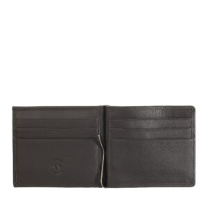 nuvola pelle money clip wallet for men in genuine leather with coin pocket and credit card slots