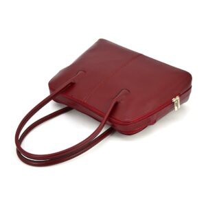torebka skórzana vp296 czerwony