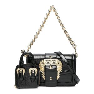 torebka marki versace jeans model 74va4bfc_zs578 kolor czarny. torby damskie. sezon: wiosna/lato