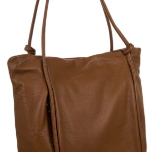 minimalistyczna torebka shopper z włoskiej skóry naturalnej — rovicky