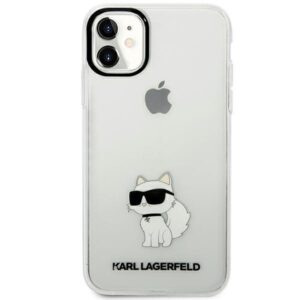 karl lagerfeld klhcn61hnchtct iphone 11 / xr 6,1" transparent hardcase ikonik choupette