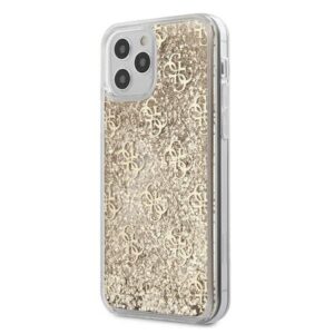 guess guhcp12llg4gslg iphone 12 pro max 6,7" złoty/gold hardcase 4g liquid glitter