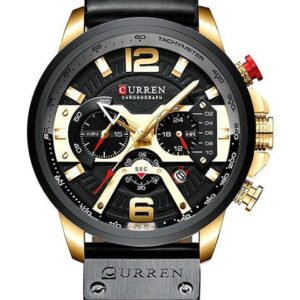 zegarek męski curren 8329 (zc027b) - chronograf + box