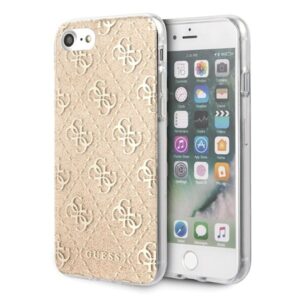guess guhci8pcu4glgo iphone 7/8/se 2020 / se 2022 złoty/gold hard case 4g glitter