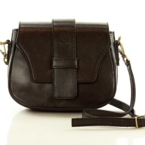 torebka skórzana crossbody bag mazzini verona - czarna