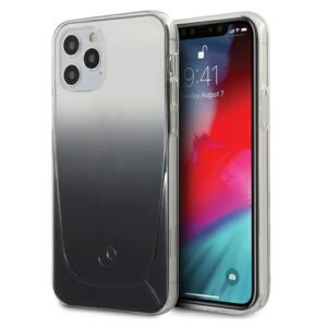 mercedes mehcp12margbk iphone 12/12 pro 6,1" czarny/black hardcase transparent line