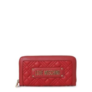 portfel marki love moschino model jc5600pp1gla0 kolor czerwony. akcesoria damskie. sezon: wiosna/lato