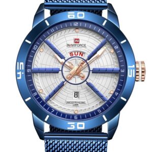 zegarek męski naviforce - nf9155 (zn092d) blue/silver + box