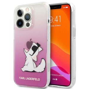 karl lagerfeld klhcp14lcfnrcpi iphone 14 pro 6,1" hardcase różowy/pink choupette fun