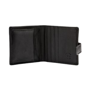 nuvola pelle clip men's wallet small compact in nappa leather clip button with coin pocket and card slots