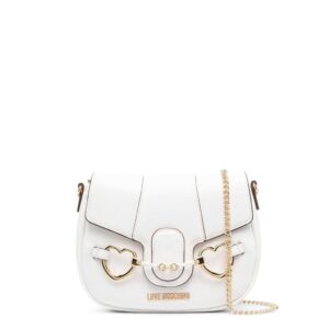 kopertówki marki love moschino model jc4133pp1gli1 kolor biały. torby damskie. sezon: wiosna/lato