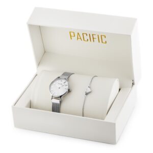 zegarek damski pacific x6133 - komunia komplet prezentowy (zy640a)