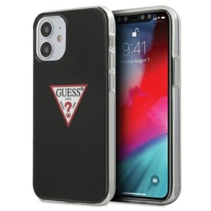 guess guhcp12spcuctlbk iphone 12 mini 5,4" czarny/black hardcase triangle collection