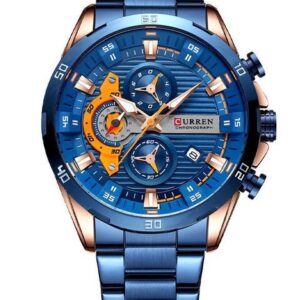 zegarek męski curren 8402 chronograf (zc029d) +box