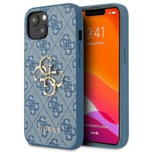 guess guhcp13s4gmgbl iphone 13 mini 5,4" niebieski/blue hardcase 4g big metal logo
