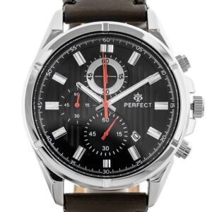 zegarek męski perfect ch03l - chronograf (zp352c) + box