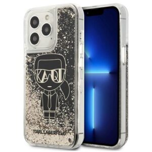 karl lagerfeld klhcp13llggkbk iphone 13 pro/ 13 6,1"czarny/black hardcase liquid glitter gatsby