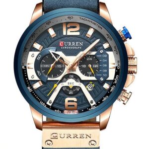 zegarek męski curren (zc027e) - chronograf + box