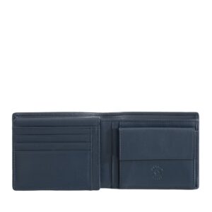 nuvola pelle men's classic wallet in soft genuine nappa leather with coin pocket purse and card holder