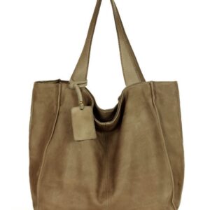 marco mazzini torebka miejski shopper bag skóra naturalna handmade beż taupe