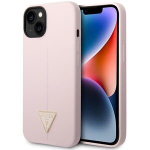 guess guhcp14msltgu iphone 14 plus 6,7" fioletowy/purple hardcase silicone triangle