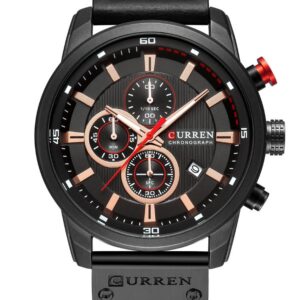 zegarek męski curren 8291 - chronograf (zc033d) + box