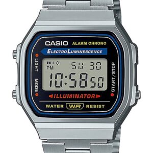 zegarek marki casio model a168w kolor szary. akcesoria dla obu płci. sezon: cały rok