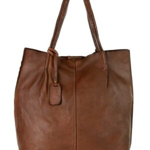 marco mazzini torba skórzana zakupowa tote szoperka old leather brąz