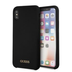 guess guhcpxlsglbk iphone x/xs black/czarny hard case silicone