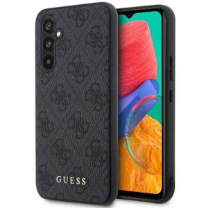guess guhcsa54g4gfgr a54 5g a546 szary/grey hard case 4g metal gold logo