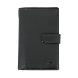 nuvola pelle womens large wallet purse in soft leather with button closure coin pocket and 12 card slot
