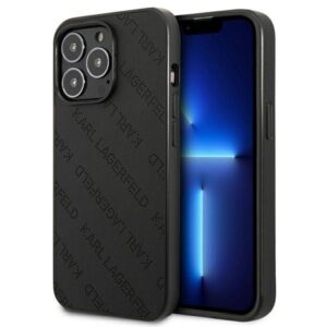 karl lagerfeld klhcp13xptlk iphone 13 pro max 6,7" hardcase czarny/black perforated allover