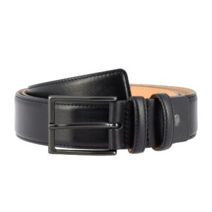 nuvola pelle mens full grain leather belt made in italy soft calfskin elegant belt h 34mm with metal buckle