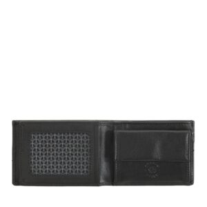 nuvola pelle small mens wallet minimalist in soft leather with coin pocket id window folded money cash