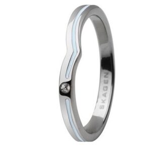 pierścionek damski skagen model jrsi018ss7 (18 )