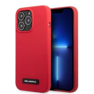 karl lagerfeld klhcp13lslmp1r iphone 13 pro / 13 6,1" hardcase czerwony/red silicone plaque