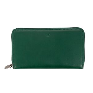 nuvola pelle zip around wallet for women in nappa leather large purse with coin and card holders
