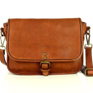 marco mazzini włoska torebka florentine messenger leather bag na ramię brąz