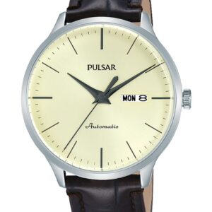 zegarek marki pulsar model pl40 kolor brązowy. akcesoria męskie. sezon: cały rok