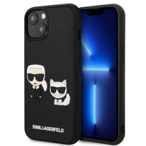 karl lagerfeld klhcp13s3drkck iphone 13 mini 5,4" czarny/black hardcase karl&choupette ikonik 3d