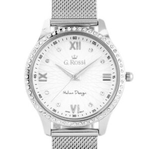 zegarek g. rossi - 6748b-3c1 (zg788a) silver + box