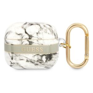 guess gua3hchmag airpods 3 cover szary/grey marble strap collection